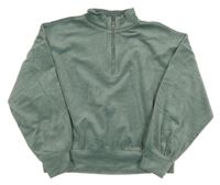 Modrošedá sametová mikina Destination 