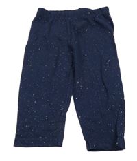 Tmavomodré capri legíny se třpytkami Yigga