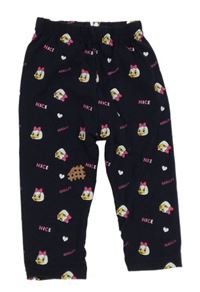 Tmavomodré tepláky s kachničkami 