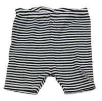 Černo-bílé pruhované legínové kraťasy H&M
