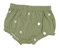 Khaki puntíkované bavlněné kalhotky na plenky H&M