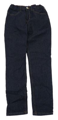 Tmavomodré lehké slim fit rifle H&M