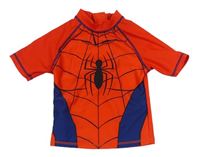 Červenoi-tmavomodré UV tričko s pavoukem - Spider-man zn. MARVEL