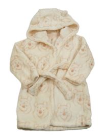 Světlepudrový plyšový župan s Pú a kapucí s oušky George