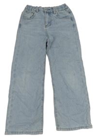 Světlemodré wide leg rifle SHEIN