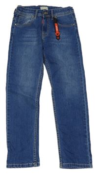 Modré teplákové rifle s přívěškem TCR JEANS