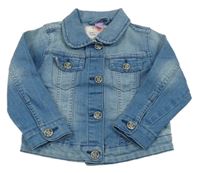 Modrá riflová bunda s límečkem dopodopo