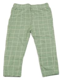 Olivovo-bílé kostkované teplákové kalhoty LC WaIKIKI