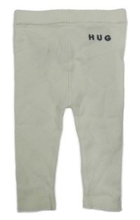 Smetanové úpletové tepláky s nápisem M&S