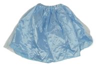 Světlemodrá tylovo/saténová sukně
