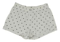 Bílo-tmavošedé puntíkaté kraťasy F&F