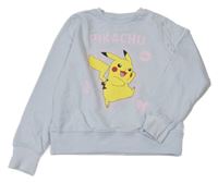 Světlemodrá mikina s Pikachu 