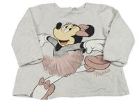 Světlebéžová melírovaná mikina s Minnie H&M