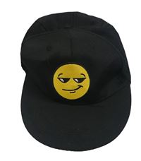 Černá kšiltovka se smajlíkem