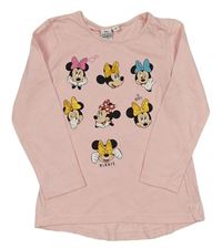 Růžové triko s Minnie Disney