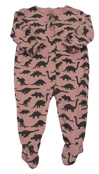 Růžový overal s dinosaury Next