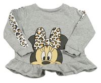 Šedá melírovaná mikina s Minnie George