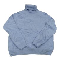 Modrý melírovaný svetrový rolák zn. M&S