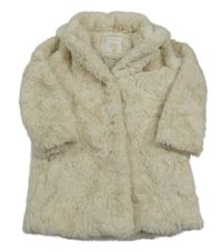 Béžový kožešinový podšitý kabát Matalan