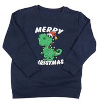 Tmavomodrá mikina s dinosaurem Dunnes