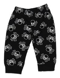 Černé tepláky s lebkami