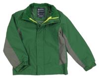 Zeleno-šedá šusťáková jarní funkční bunda Mountain Warehouse