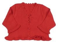 Červený propínací svetr Adams