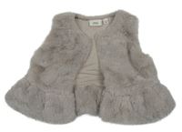 Šedá kožešinová podšitá vesta River Island