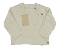 Nové - Smetanový vzorovaný propínací svetr Leigh Tucker