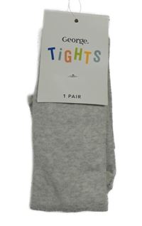 Nové - Světlešedé melírované punčocháče George