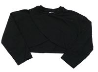 Černá crop mikina LC Waikiki