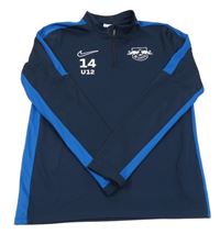 Tmavomodrá fotbalová funkční mikina - RB Leipzig Nike