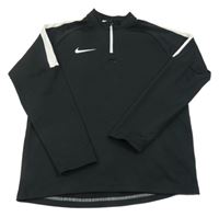 Černá sportovní funkční mikina s logem Nike