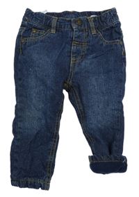 Tmavomodré zateplené rifle Zeeman