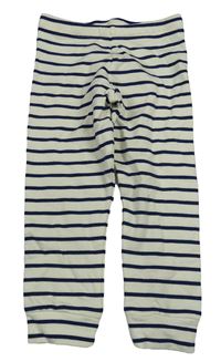 Béžovo-tmavomodré lehké tepláky M&S