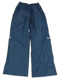 Tmavomodré šusťákové nepromokavé kalhoty Alive