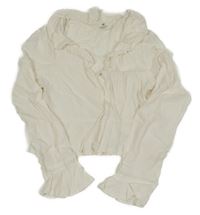 Smetanová crop halenka H&M