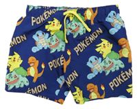 Tmavomodré plážové kraťasy s Pokémony H&M