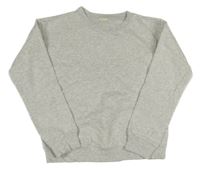 Šedá melírovaná mikina 