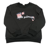 Černá lehká mikina s nápisem 