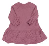 Růžové krepové šaty John Lewis