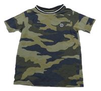 Khaki-tmavomodré army tričko George