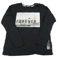 Černé triko s potiskem George