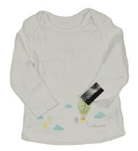 Nové - bílé triko s balónem dunnes 