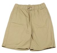 Světlebéžové plátěné kraťasy H&M