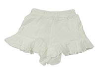 Bílé mušlínové kraťasy shein