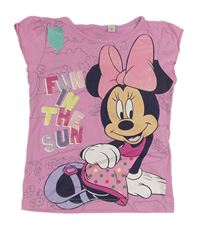 Růžové tričko s Minnie C&A