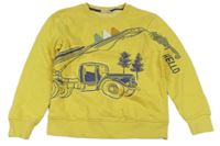 Žlutá mikina s autem a ostny Kids