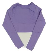 Fialové sportovní crop triko Primark