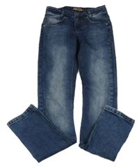 Tmavomodré skinny rifle Blue Effect